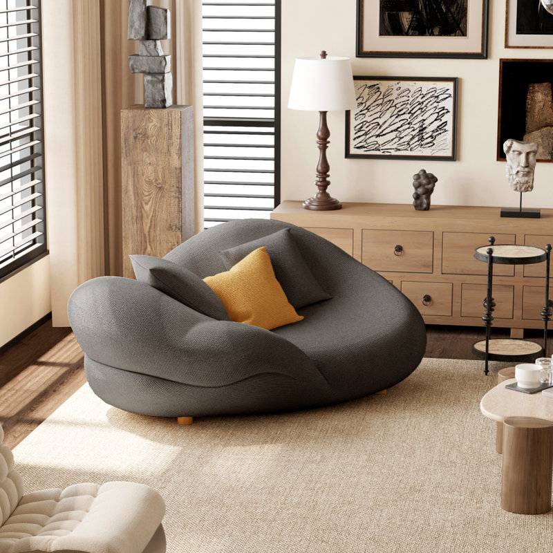 Canapé moderne et minimaliste de style crème, Gris