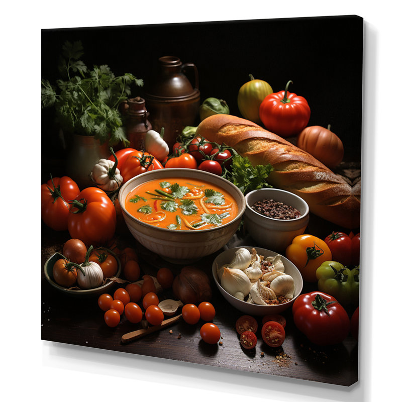 «Hearty Soup I», reproduction sur toile, H 24 po x l 24 po x P 1 po, Toile tendue