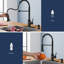 Robinet de cuisine à poignée simple avec distributeur de savon FURUISI-98472638