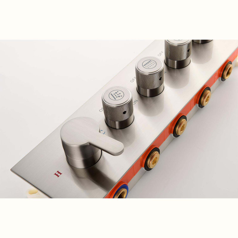 Complete Shower System, Brushed Nickel