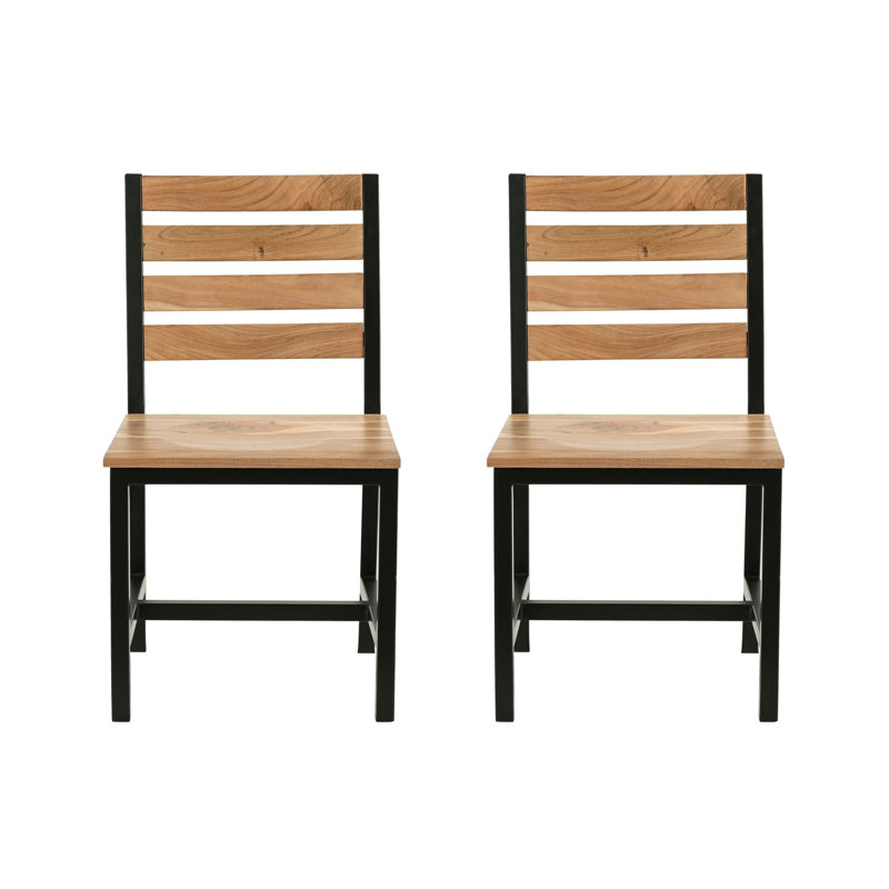 Zanyar 17.5'' H Acacia Solid Wood Side Chair
