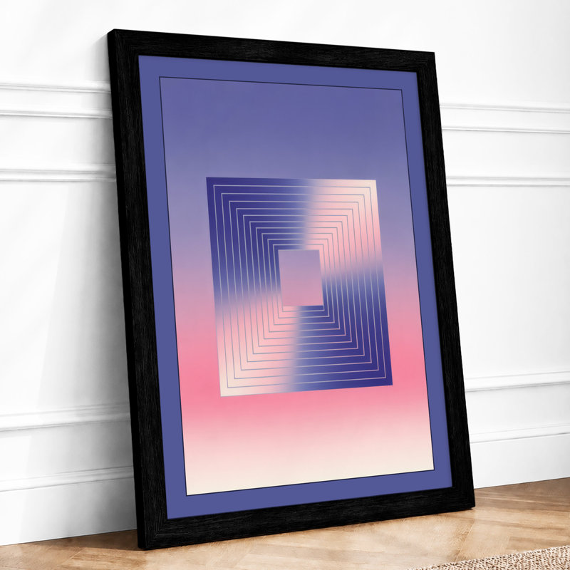 Concentric Tunnels Geometric - Print, A1 - 84.1 x 59.4 cm, Black