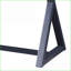 Console, gris anthracite contemporain avec rangement pour tiroir Base en forme de X | Gris anthracite | Bois synthétique