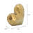 Stoneware Ceramic Geometric Heart Sculpture - Modern Abstract Decorative Object with Faceted Design, Durable and Elegant Home Accent-912568850-874586399