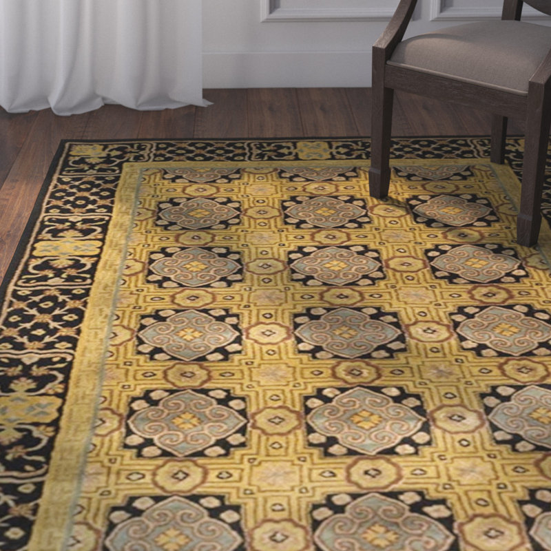 Tapis oriental en laine touffeté à la main Ardell, Rectangle 7 pi 6 po x 9 pi 6 po