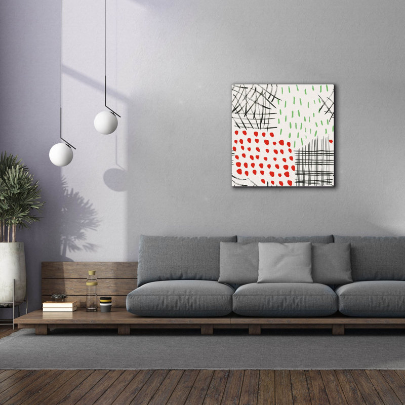  «Quartier vacances à motif 2» par Farida Zaman, art mural sur toile, 37 po x 37 po