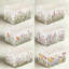 Bacs de rangement de fleurs pliables avec poignées, ensemble de panier pliable de fleurs sauvages pour vêtements, jouets, serviettes et décoration intérieure