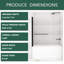 34" x 58" Pivot Tub Door-94286308