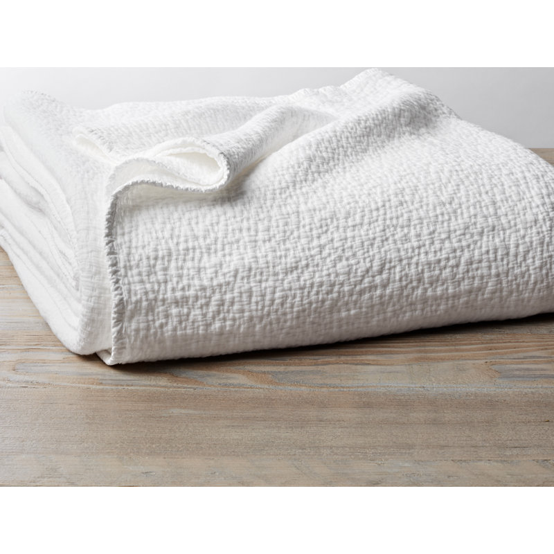 Cascade Coverlet, King Coverlet, Alpine White