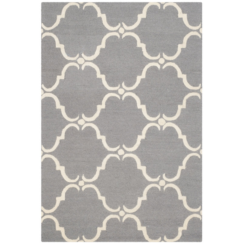 Tapis géométrique en laine touffeté à la main Jotvingis, Rectangle 3 pi x 5 pi