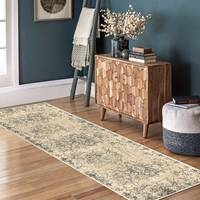 Tapis de couloir d'intérieur 100% polypropylène Albata, Tapis de couloir 2 pi 7 po x 8 pi