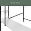 Lit mezzanine avec bureau et tablettes-616401235