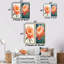 Vibrant corail pivoine Reverie I - Art sur toile floral, 2 pièces-1636274866-1636274867