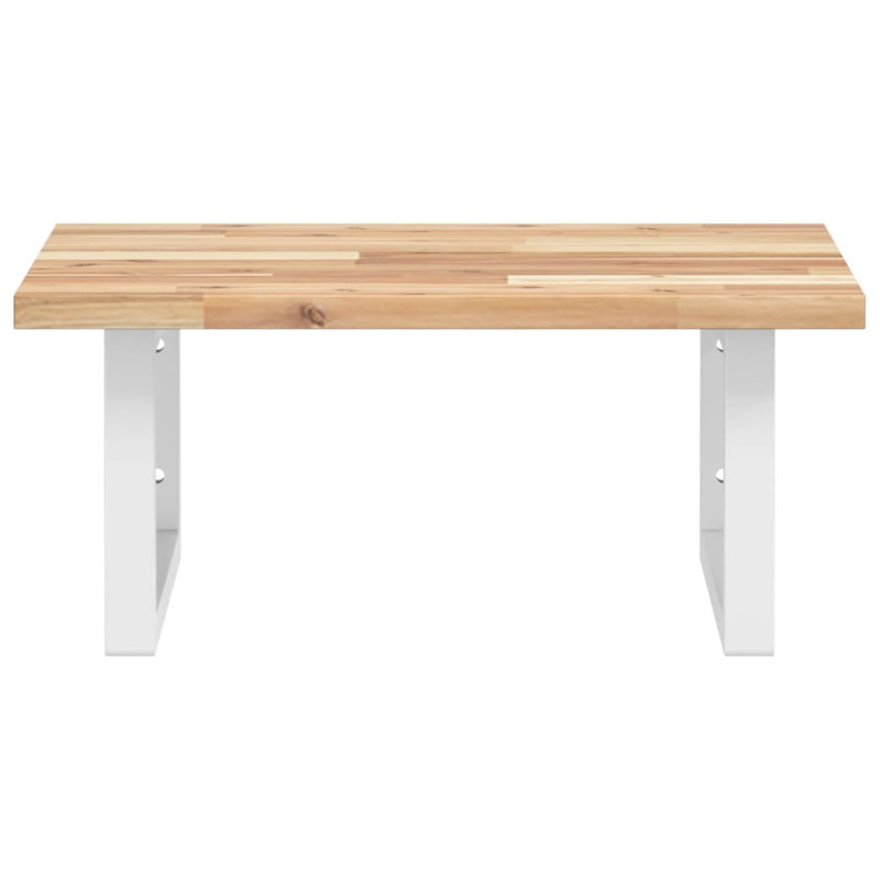 Ashten 50cm Solid Wood Bathroom Vanity Top, Acacia/White