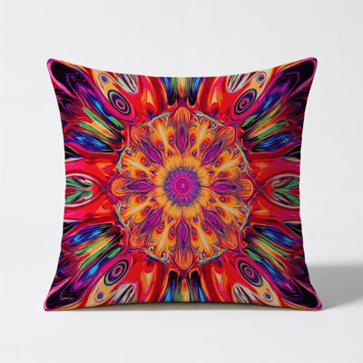 Neon Reverie Indoor And Outdoor Throw Pillow