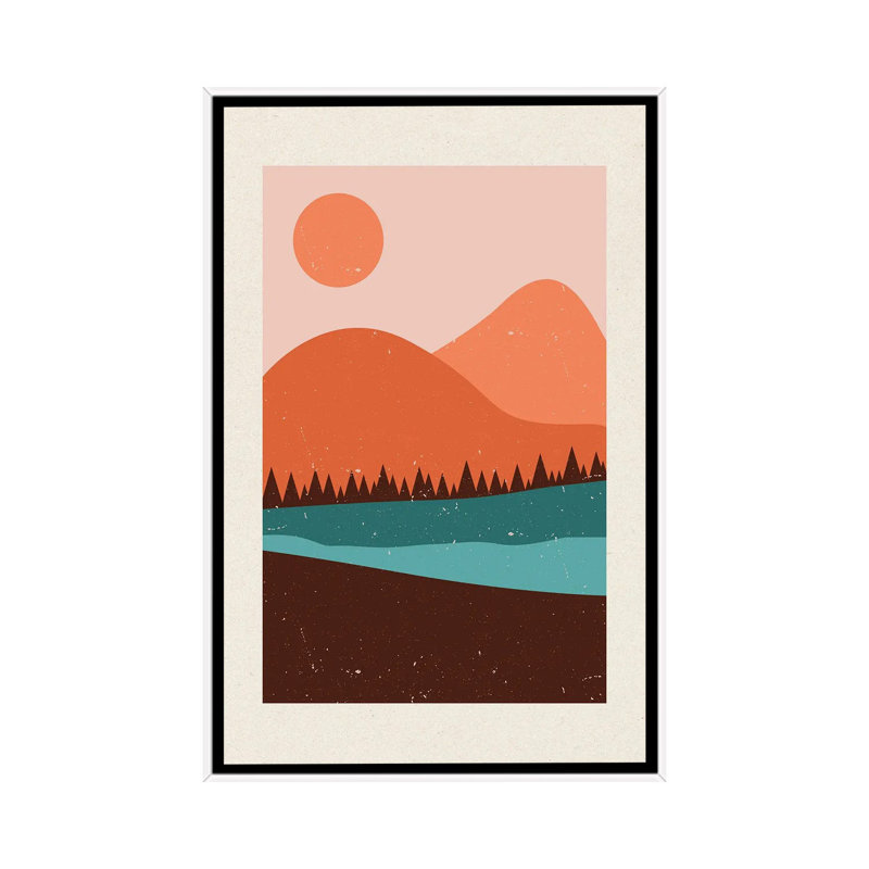 Brummen K2-LII - reproduction d'art murale - toile encadrée, H 40 po x l 26 po, Blanc