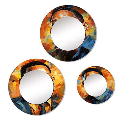 Menguc Metal Round Mirror
