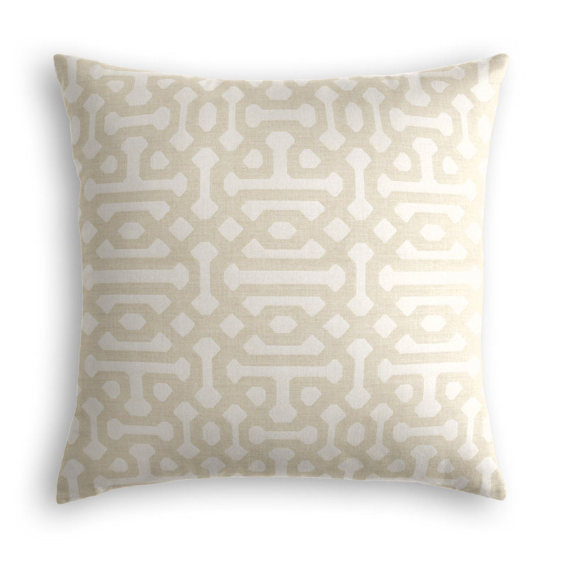 Maxwell Outdoor Square Pillow Cover & Insert, Tan, 20" x 20"