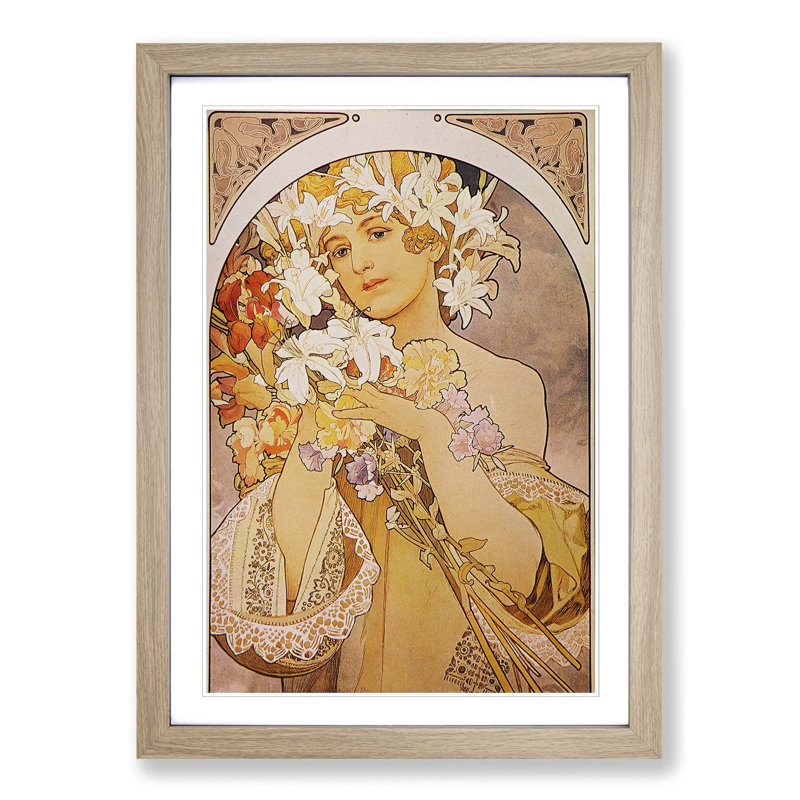Single Picture Frame Painting, Oak