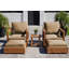 Chatsworth Outdoor 5 - Piece Teak Conversation Set-2029739236