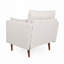 Fauteuil club d'appoint avec pieds en bois