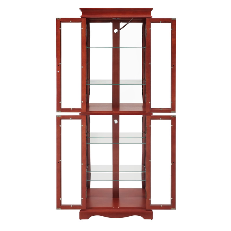 Vitrine lumineuse vitrée, Cerisier