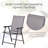Outsunny Set Of 2 Patio Folding Chairs, Stackable Outdoor Sling Patio Dining Chairs With Armrests For Lawn, Camping, Dining, Beach, Metal Frame, No Assembly-1818534913