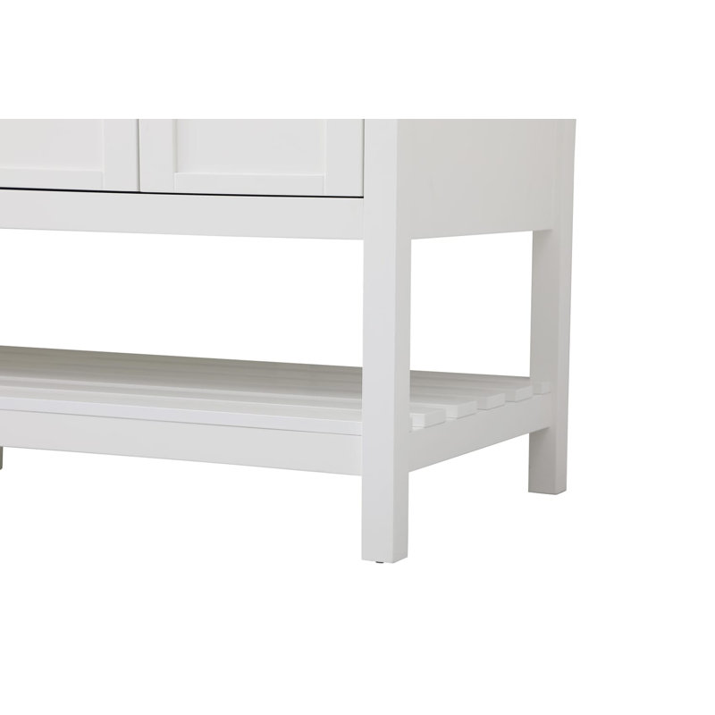 Ensemble de meuble-lavabo double 60 po Krish, Blanc cassé