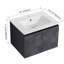 Meuble-lavabo mural 24 po avec lavabo en céramique et porte d'armoire à fermeture en douceur 24 po