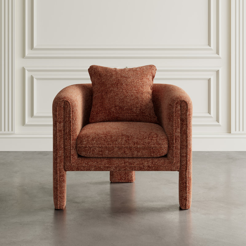 Ceilidh Upholstered Armchair, Red Polyester