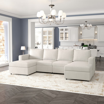 Rafael 4-Seater Modular Sofa Couch Upholstered Storage Sectional Sofa
