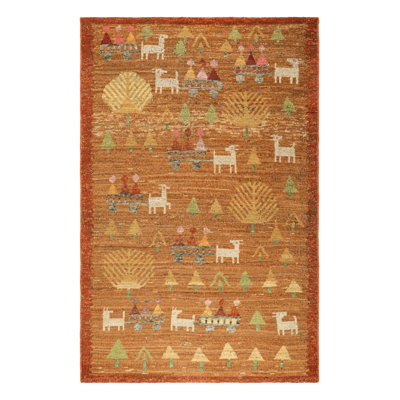 Burano Hand Knotted Wool Geometric Area Rug