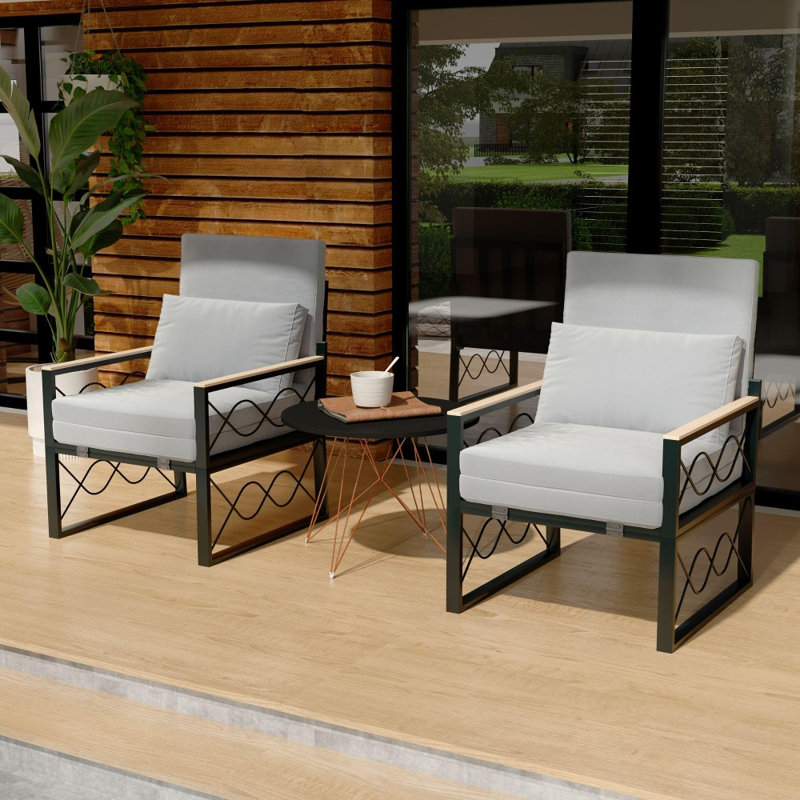 Outdoor Metal Chaise Lounge Chair, Gray