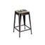 Factory Counter Stool with Metal Frame