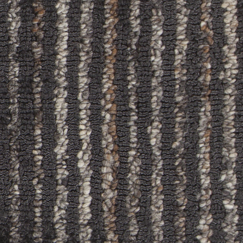 Citizen Wool Striped Area Rug in Charcoal/Gray, 5' x 7'6"