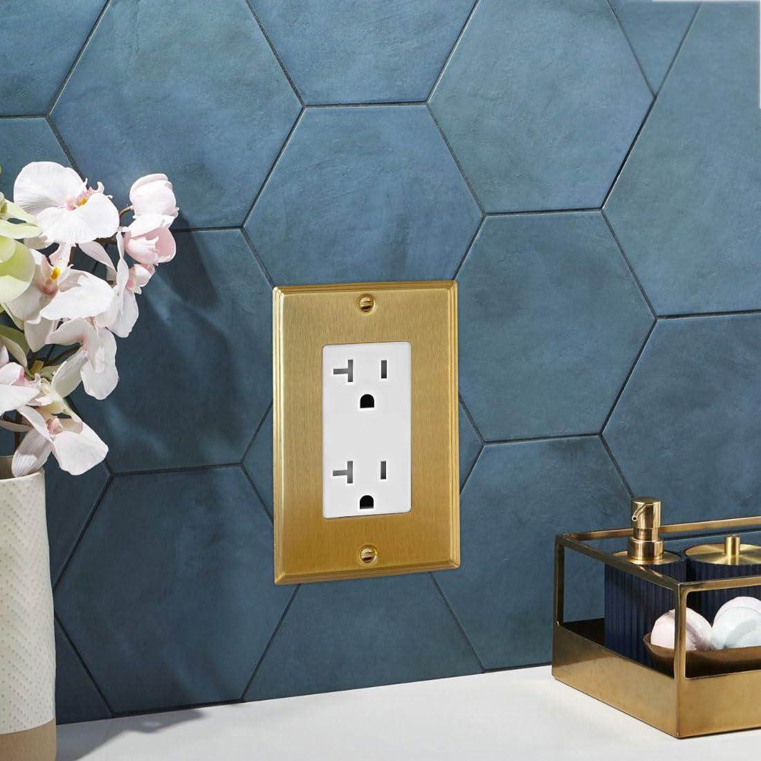 7-Gang 2-Toggle 5-Blank Light Switch Cover - White | Kyle Switch Plates