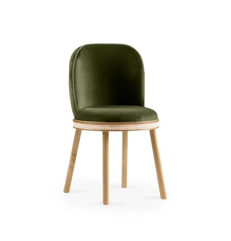 Alma Upholstered Dining Chair, Kiwi