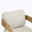 Ensemble de 2 chaises de salle à manger avec dossier coussiné, tissu beige, structure en bois massif de couleur naturelle-717669204-717669202