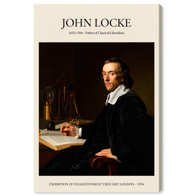 Father of Liberalism Depicted Canvas Historic Men Posters by Art Remedy