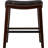 26" Contemporary Upholstered Saddle Counter Stool With Nailhead Trim (Set Of 4), Dark Brown-295962697