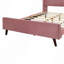 Lit, lit plateforme tapissier, velours