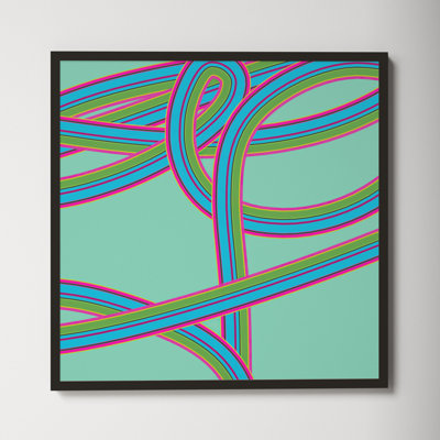 Polo "Turquoise Twist" Print by Jacques Pilon