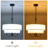 5 - Light 18" W Modern Fabric Tiered Drum Shape Dimmable Chandelier For Dining Room Bedroom Foyer-1639220389