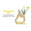 Vase en céramique avec tulipe Lusya Sunlit