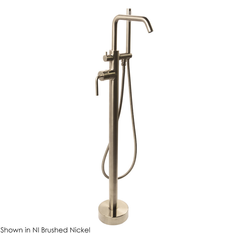 Cigno Tub Filler with Diverter, Brushed Nickel