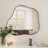 Cloud-Shaped Metal Accent Wall Mirror