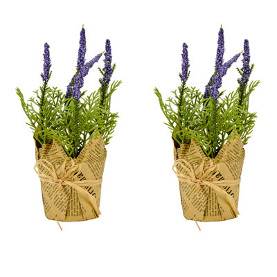 8" Artificial Lavender Plant in Pot