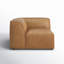 Fauteuil d'angle en cuir véritable Foley-105919158