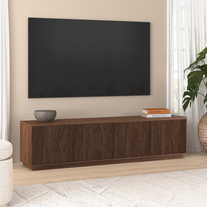 Meuble télé Hansil Denilah, Satin Walnut