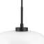 1 - Light Black/White Schoolhouse Pendant